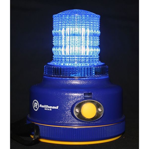 Warning Light,Blue,LED,2 D Batteries