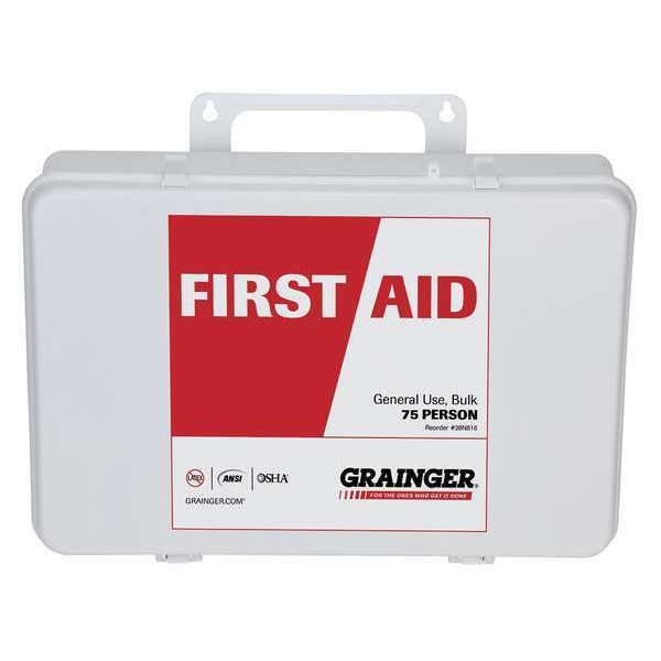 Bulk First Aid Kit, Plastic, 75 Person