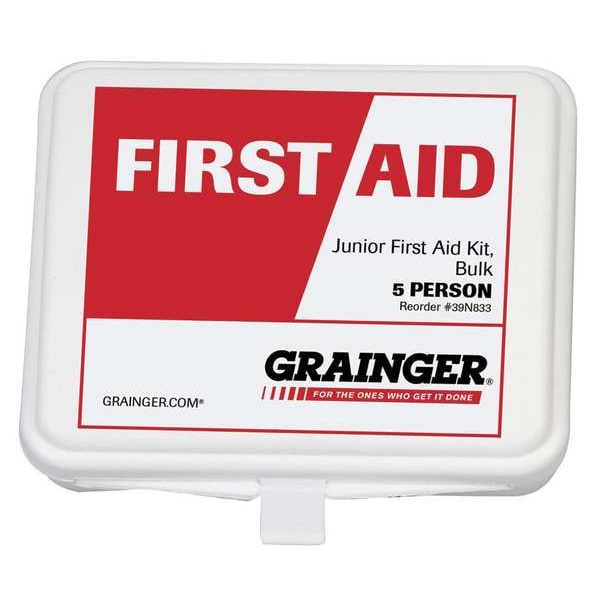 Bulk First Aid Kit, Plastic, 5 Person