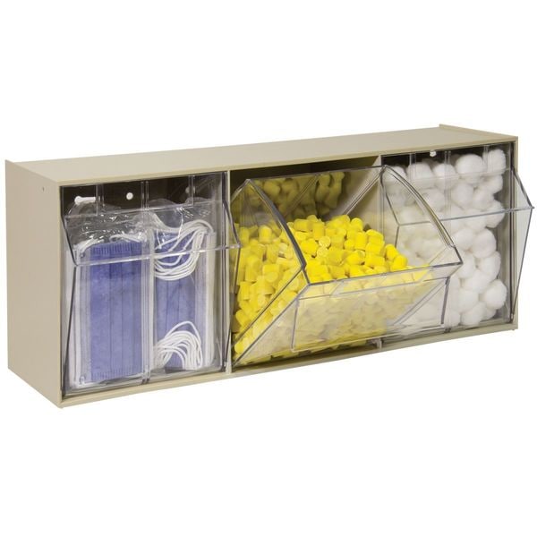 Plastic Tip-Out Bin Beige