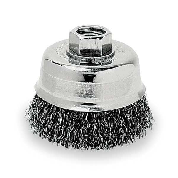 Crimped Wire Cup Wire Brush, 3, 0.014