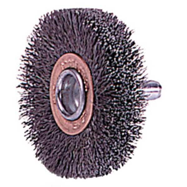 RaDial Crimped Wire Wheel Wire Brush, Stem
