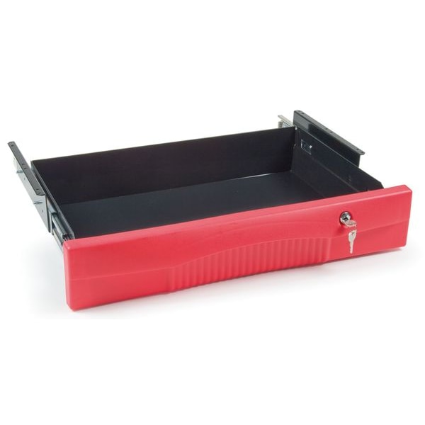 Drawer,40 Lb.,Red,Steel,25 In. L
