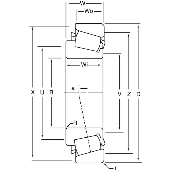 Taper Roller Bearing Cone,2.625 Bore In