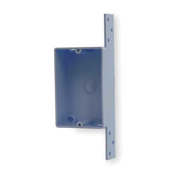 Electrical Box,Shallow,w/Bracket,PVC