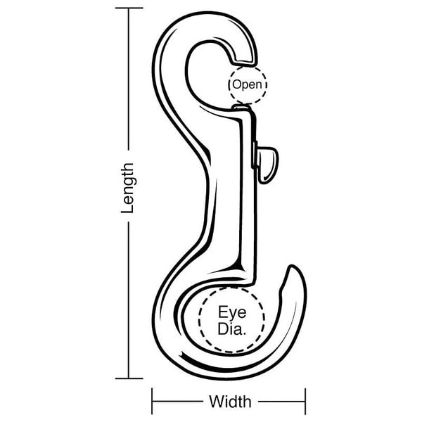 Slide Bolt Spring Snap,L 4 In