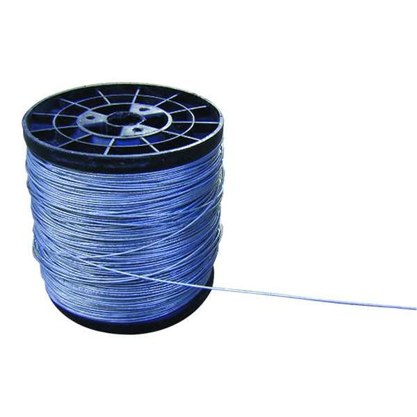 Electric Fence Wire,17 Ga,1320 Ft,Steel