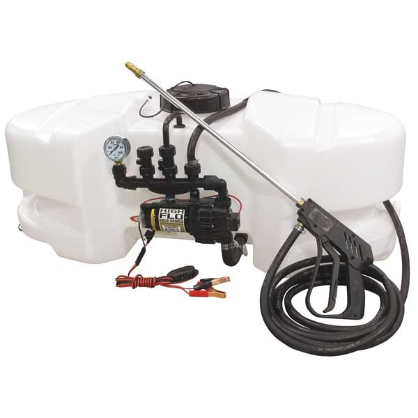 25 Gal. Manifold Spot Sprayer, Polyethylene Tank, 15 Ft. Hose Length