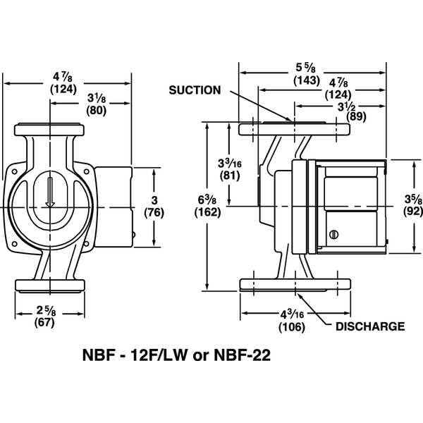 Hydronic Circulating Pump, 1/25 Hp, 115V, 1 Phase, Flange Connection