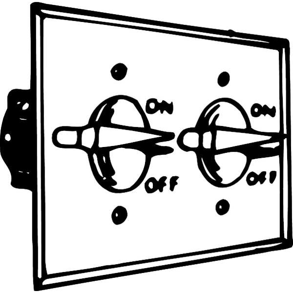 2 -Gang Vertical Weatherproof Cover, 4.531 W, 4.531 H