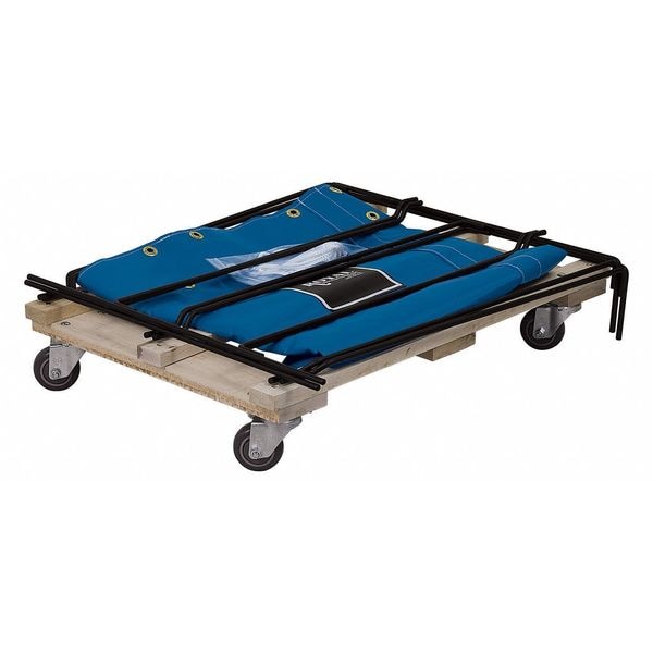 Knock Down Basket Truck,12 Bu,Blue Vinyl