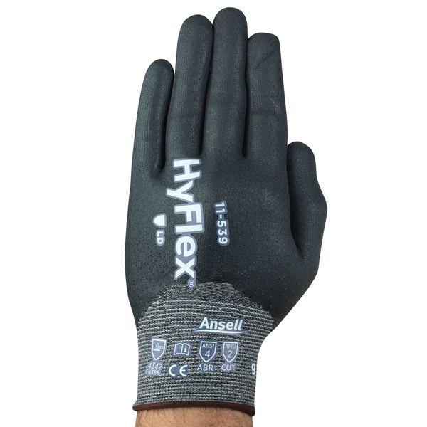 Cut Resistant Coated Gloves, A2 Cut Level, Nitrile, XS, 1 PR