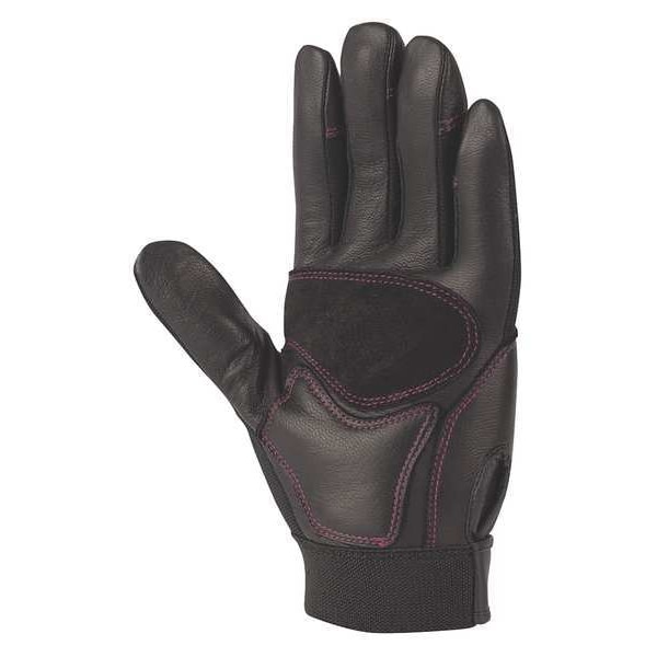 Mechanics Gloves, M, Black/Rose, Breathable Spandex