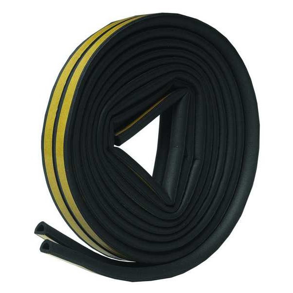 Weatherstrip,D-Shaped,Adjustable Insert,Rubber