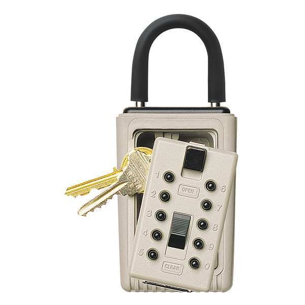 Lock Box,Clay,Portable,PushButton,3 Keys