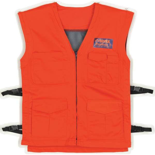 Vest,Chainsaw,Orange,Sz 38 To 42 In