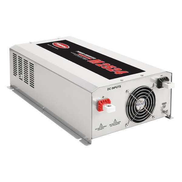 Inverter,120VAC,24VDC,2500W,3 Outlets