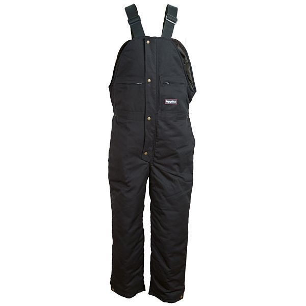 Bib Overalls,Black,Size 42x31 In.