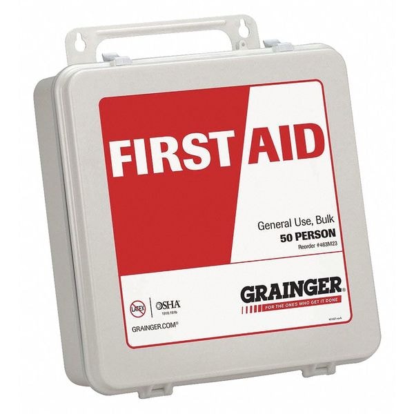 First Aid Kit, Plastic, 50 Person