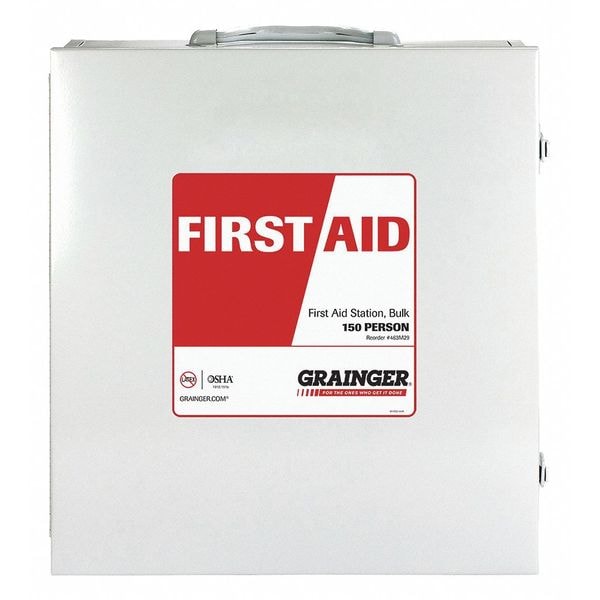 First Aid Cabinet, Metal, 150 Person