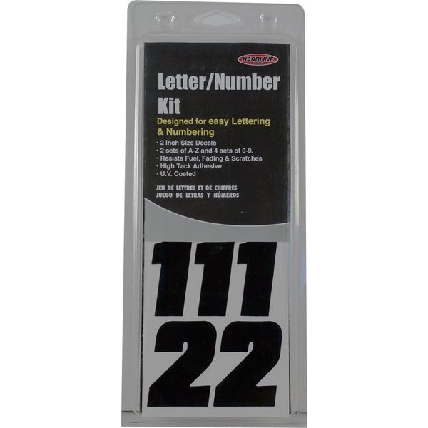 Number And Letter Combo Kit,Black/Silver