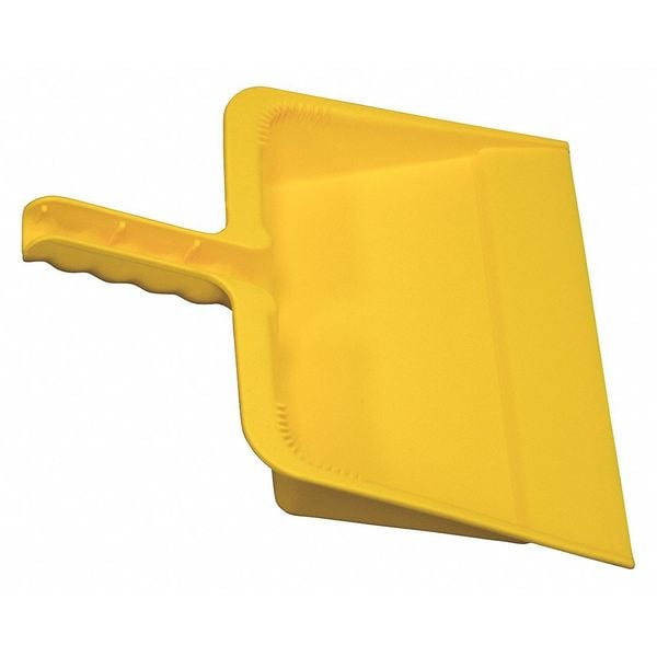 Hand Held Dust Pan,Yellow,Polyethylene