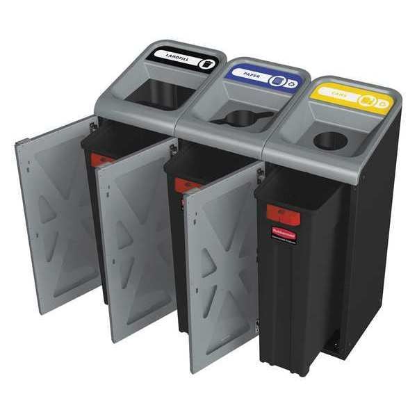 Recycle Label,8-1/2H X 1-25/32W,Blk