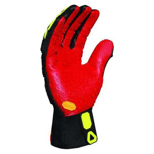 Anti-Vibration Gloves,L,Blk/Rd/Yellow,PR