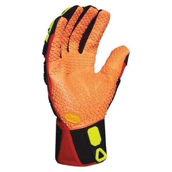 Anti-Vibration Gloves,L,Rd/Blk/Yellow,PR