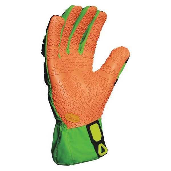 Anti-Vibration Gloves,M,Grn/Orng/Yllw,PR