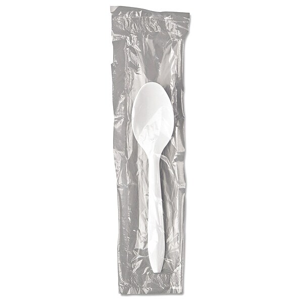 Disposable Spoon,White,Med,PK1000