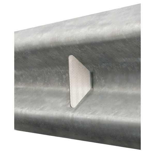 Bolt-On Guardrail Reflector,Steel, PK50