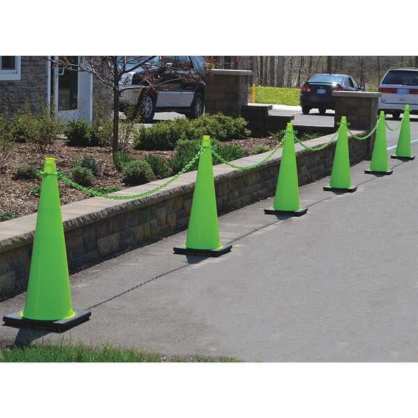 Traffic Cone Kit, UV Inhibited Polyethylene, Green