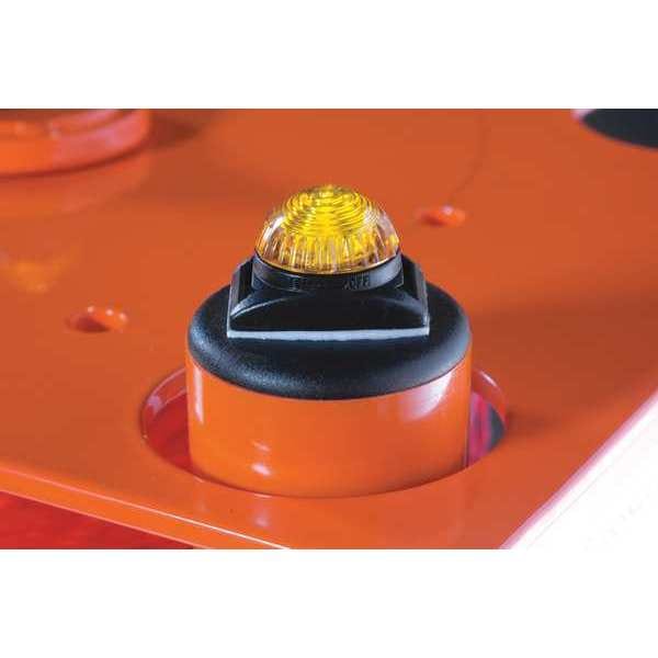 Barrier System LED Lights,Plastic,Amber