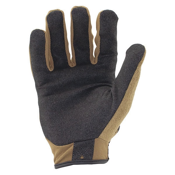 Mechanics Touchscreen Gloves, M, Tan/Silver, Single Layer, Polyester