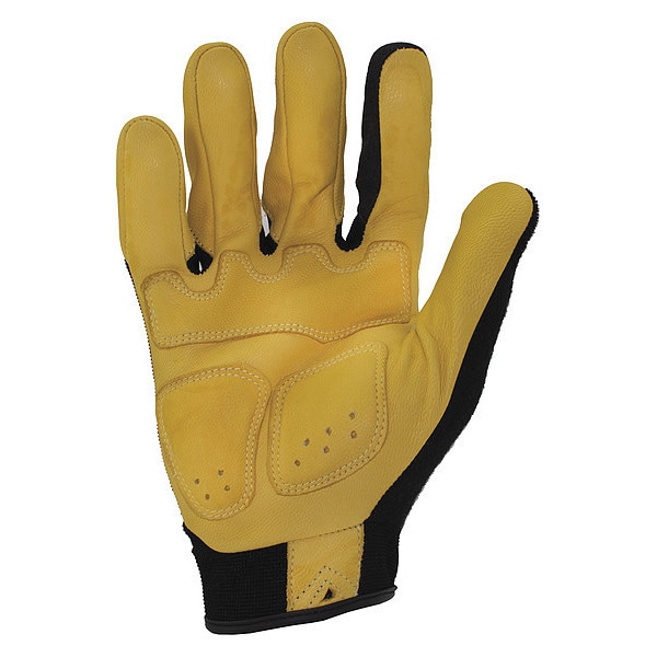 Impact Resistant Gloves,Sz L,Blk/Ylw,PR