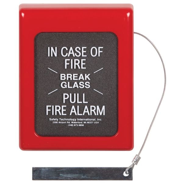 Fire Alarm Break Glass Cover,6.5 X 9 In