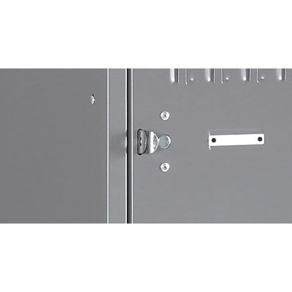 Wall Mount Box Locker, 36 In W, 18 In D, 12 In H, (1) Tier, (3) Wide, Gray