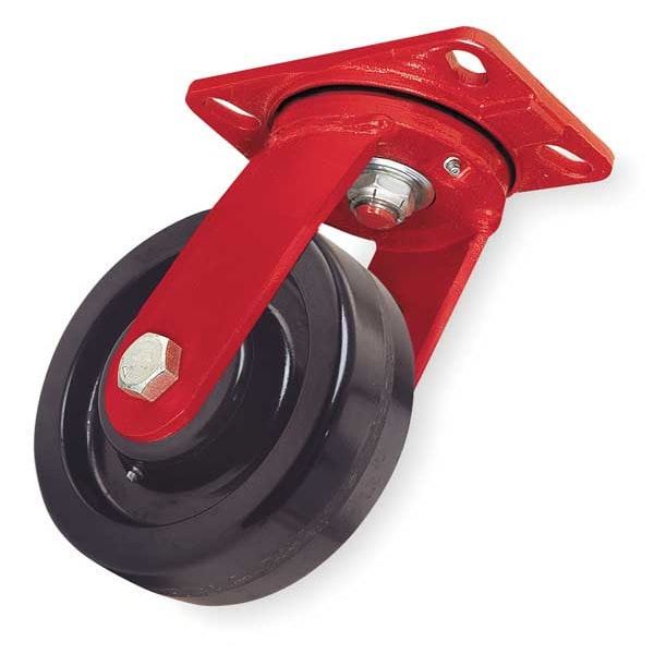 Plate Caster,Swivel,Phenolic,4 In.,800 Lb,A