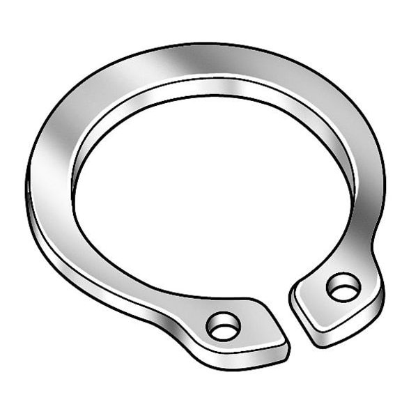 External Retaining Ring, Steel Black Phosphate Finish, 2.00 In Shaft Dia, 5 PK