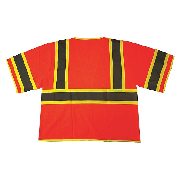 High Visibility Vest,Orange/Red,XL