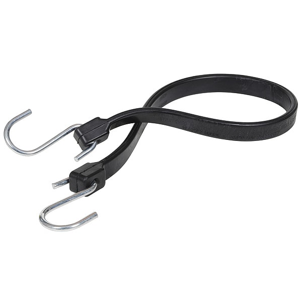 Bungee Strap, Black, 24 In Length, EPDM Rubber