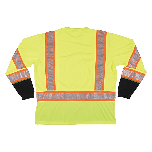Long Sleeve T-Shirt,Lime,XL Sz