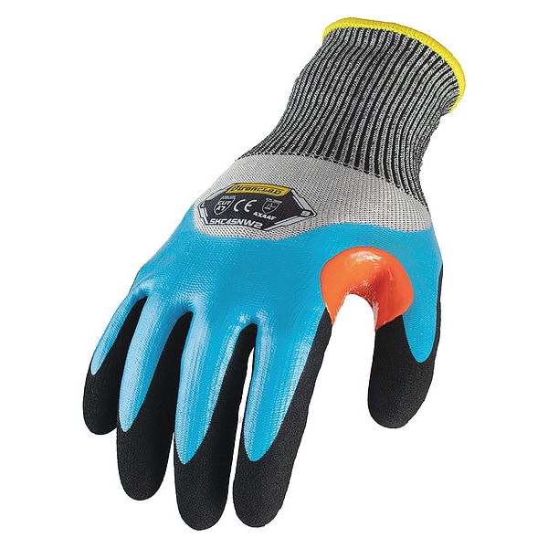 Insulated Winter Gloves,M,HPPE Back,PR