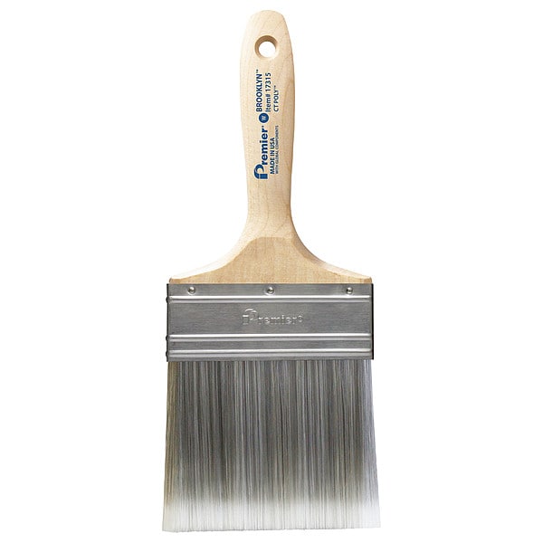 4 Wall Paint Brush, Polyester Bristle, Hardwood Handle