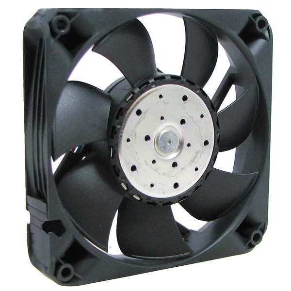 Axial Fan, Square, 12V DC, 132 Cfm, 4 11/16 In W.