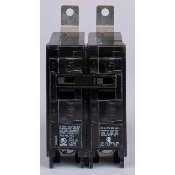 Miniature Circuit Breaker, 50 A, 120/240V AC, 2 Pole, Bolt On Mounting Style, BL Series