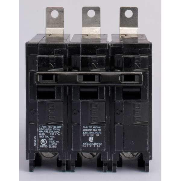 Miniature Circuit Breaker, 100 A, 240V AC, 3 Pole, Bolt On Mounting Style, BL Series