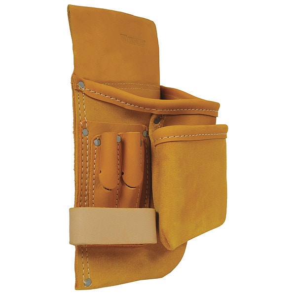 Gold Leather Fits Belts Up To 2-3/4, 8 Pockets