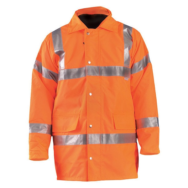 3XL Men's 5-In-1 Parka, Hi-Vis Orange